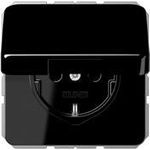 JUNG CD 1520 BFKL SW Steckdose Typ F Schwarz (CD1520BFKLSW)