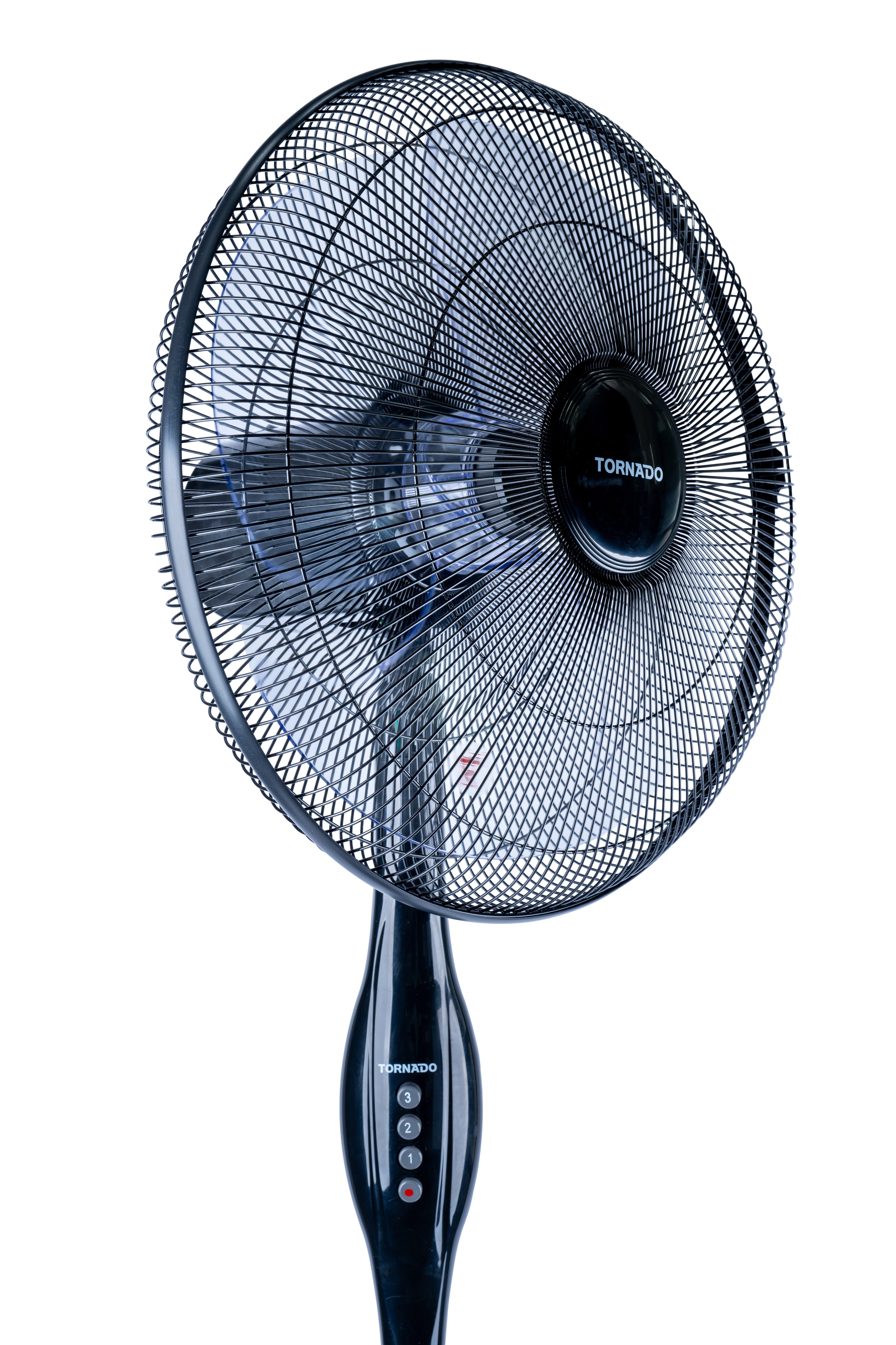 Tornado TSF-16W Standventilator 16" 60 W Rot auf Schwarz