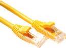 ACT Yellow 0.5 meter U/UTP CAT5E patch cable component level with RJ45 connectors. Cat5e u/utp component yl 0.50m (IK5800)