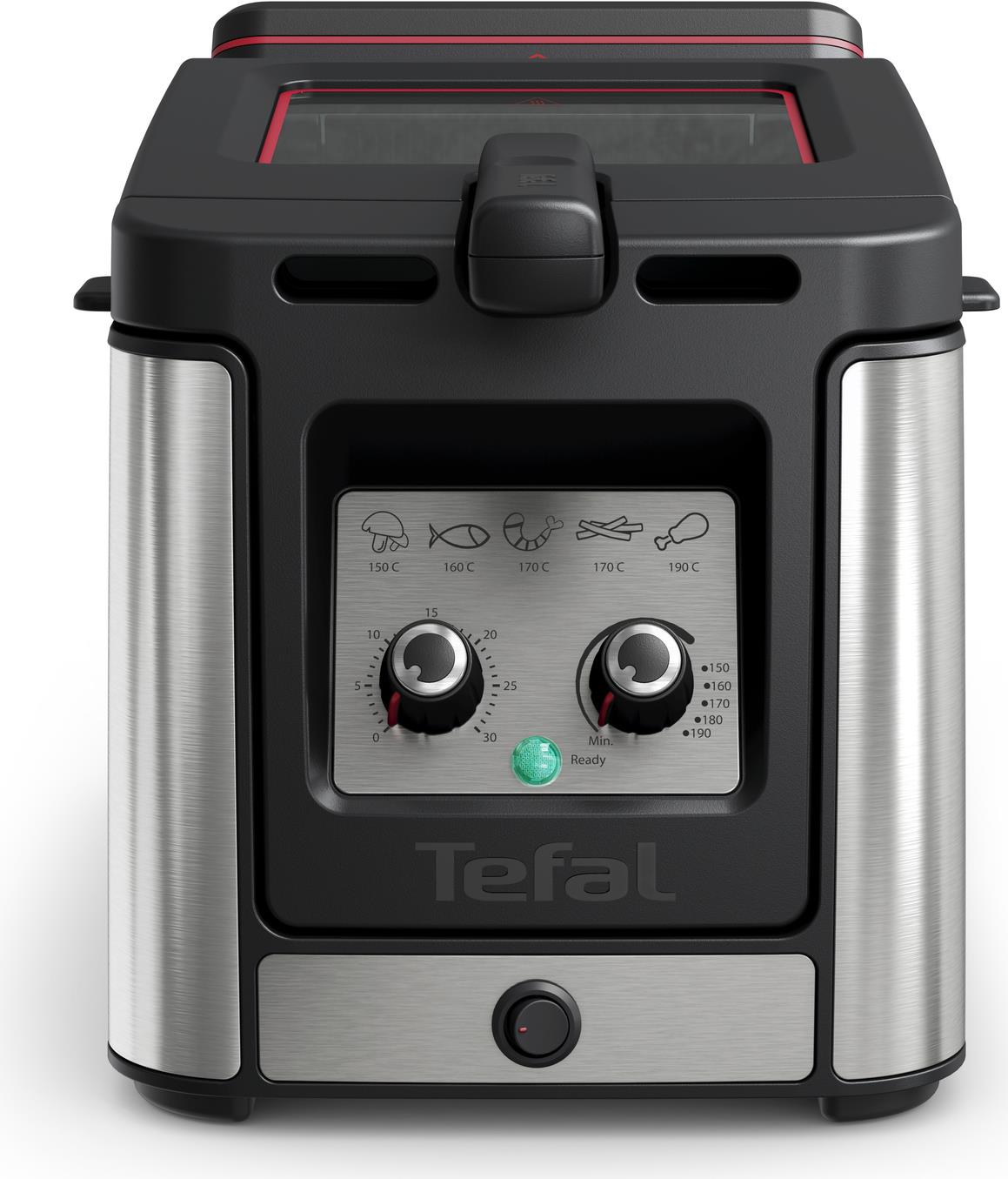 Tefal Clear Duo FR600D Einzelbild 0,65 l Eigenständig 2000 W Fritteuse Schwarz - Edelstahl (FR600D)