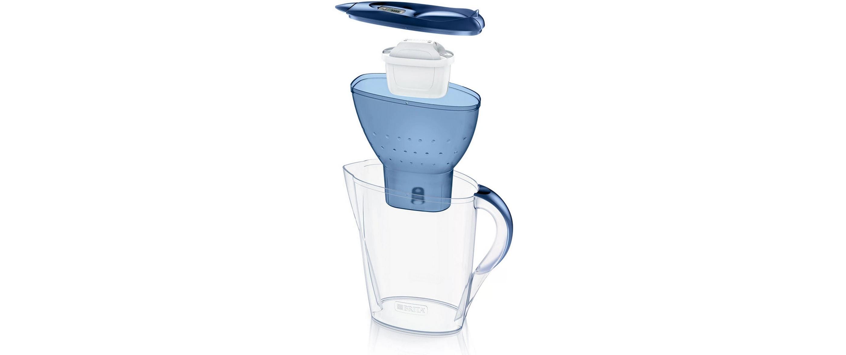 Brita Marella Tischwasserfilter inkl. 12 Filter Blau