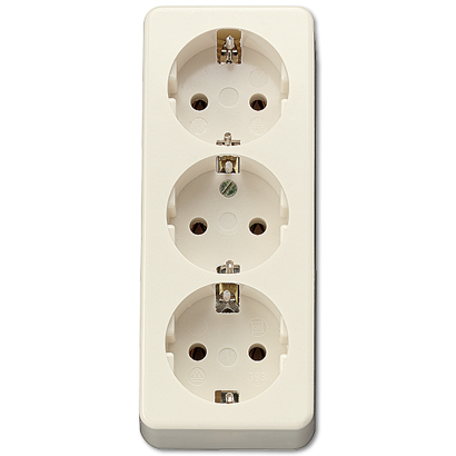 JUNG 10S23L Elektrischer Netzstecker Typ C 3P Elfenbein (10S23L)