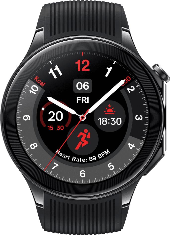 OnePlus Watch 2 3,63 cm (1.43") AMOLED Digital 466 x 466 Pixel Touchscreen Schwarz WLAN GPS ()