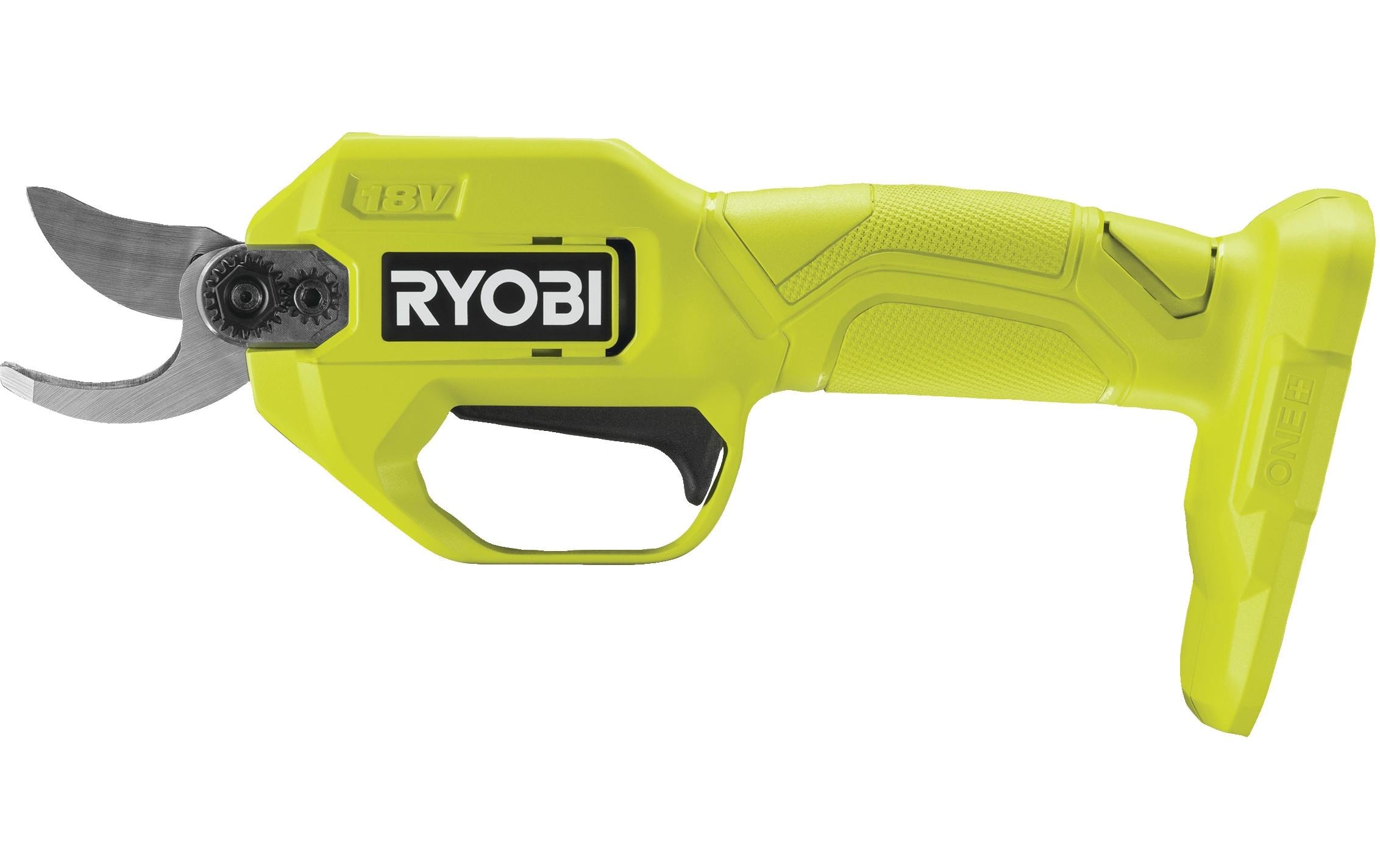 Ryobi ONE+ RY18SCA-0 18 V Akku-Gartenschere ohne Akku und Ladegerät Grün