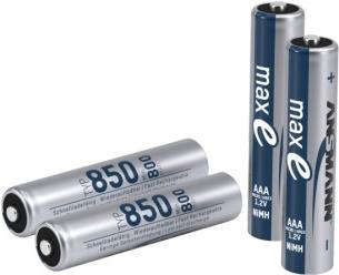 Ansmann 1311-0007 Haushaltsbatterie Wiederaufladbarer Akku AAA Nickel-Metallhydrid (NiMH) (1311-0007)