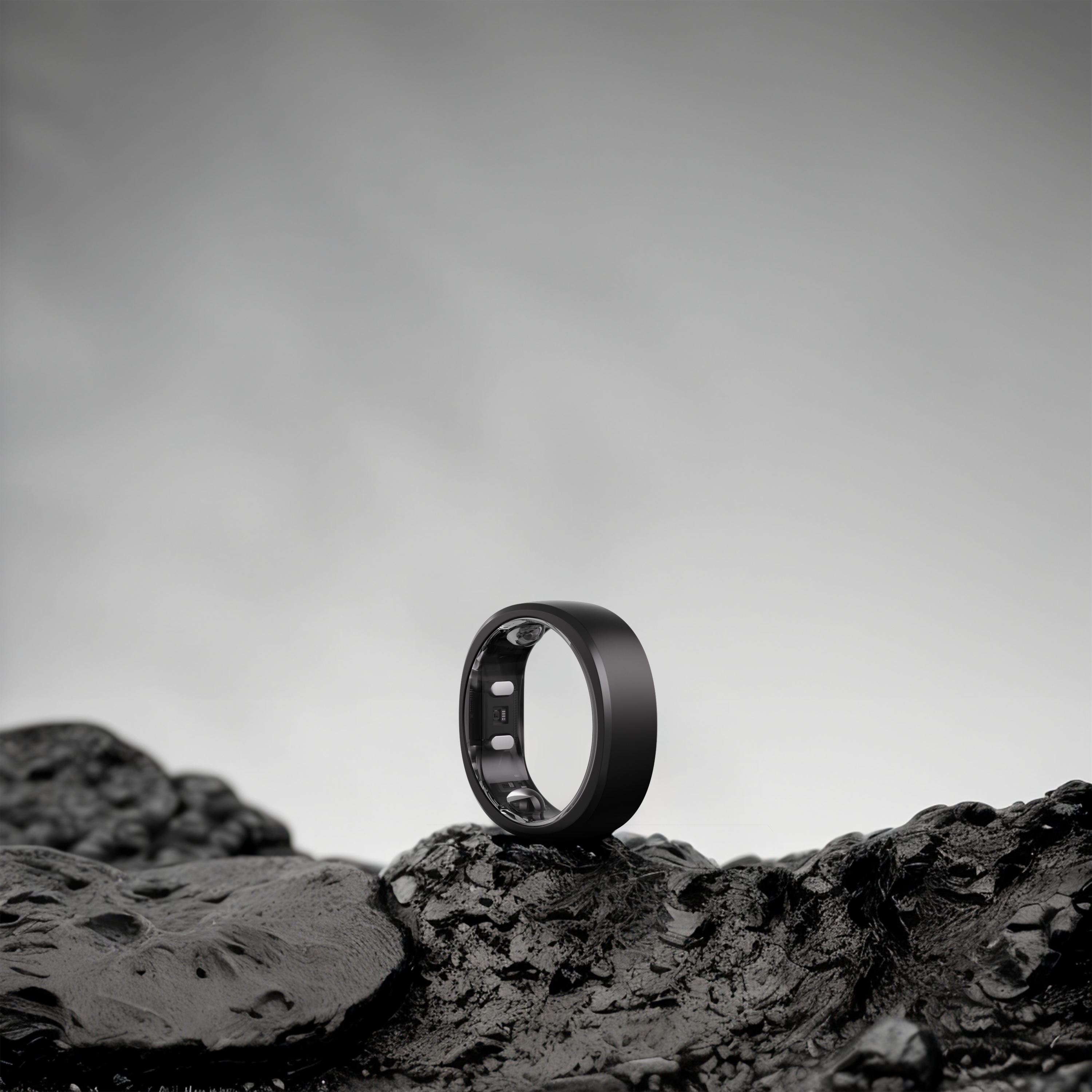 RingConn Smart Ring Gen 2 Aktivitäts-Tracker Größe 12 Schwarz