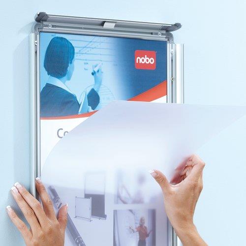 Nobo Plakatrahmen A4 25 mm Aluminium Silber