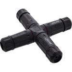 InLine Netzkabelkupplung IP68 3-polig 4-Wege M20 schwarz (69927V)
