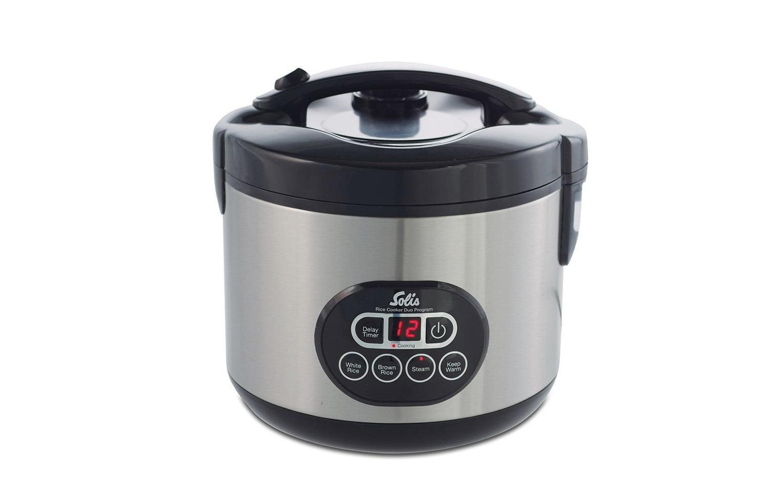 Solis Duo Program Reiskocher 1.2 Liter 500 W Schwarz,Silber