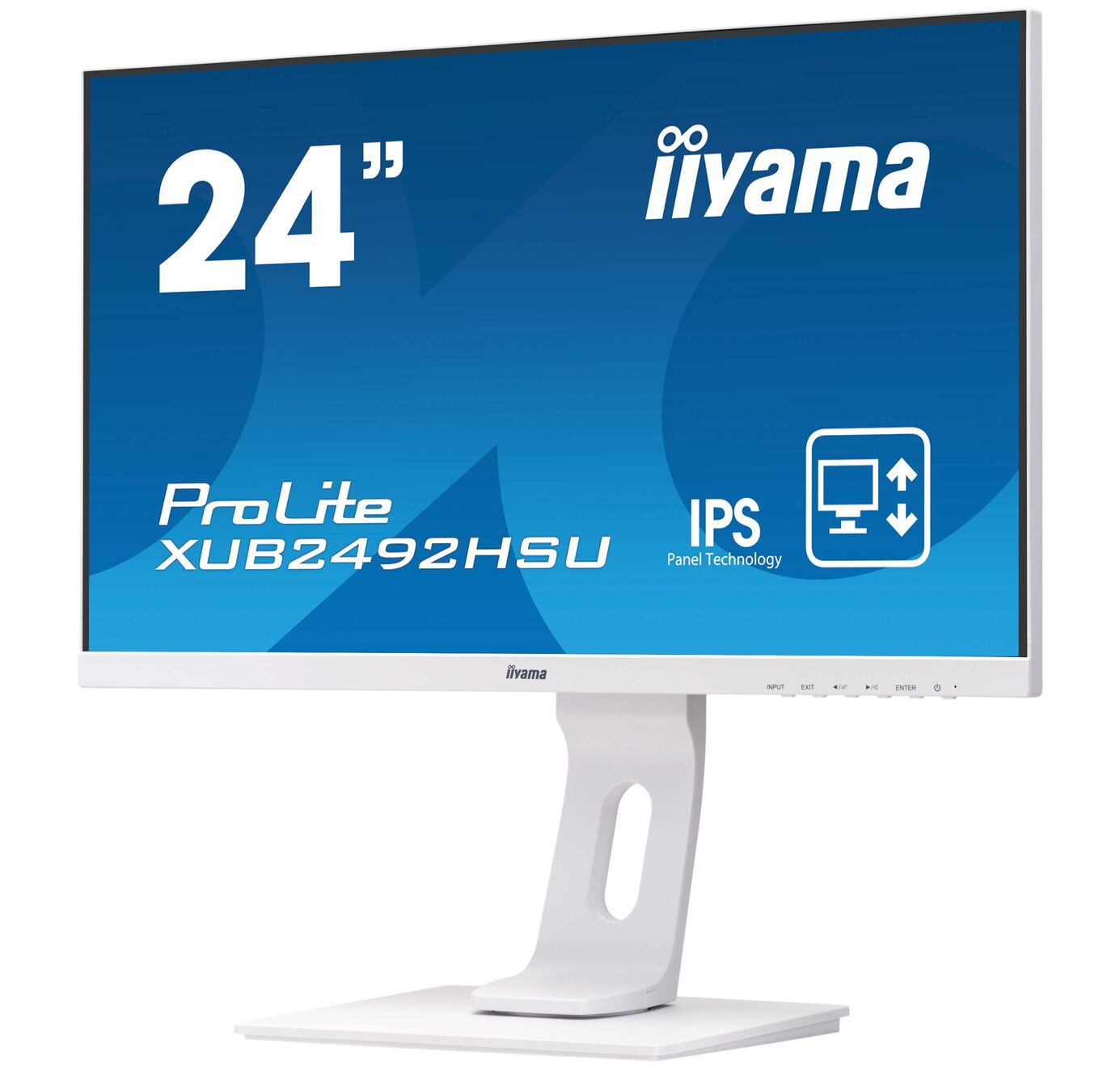 Iiyama ProLite XUB2492HSU-W1 LED-Monitor 23,8" Full HD IPS HDMI VGA DisplayPort USB Weiß