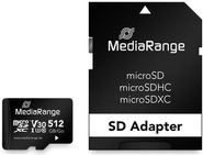MEDIARANGE SD MicroSD Card 512GB UHS-1 Cl.10 inkl. Adapter (MR947)