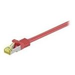 Wentronic GoobayCat.7 Rohkabel Patchkabel, S/FTP (PiMF), Rot, 7.5 m - LSZH halogenfrei, Kupfer, RJ45 Stecker (91634)