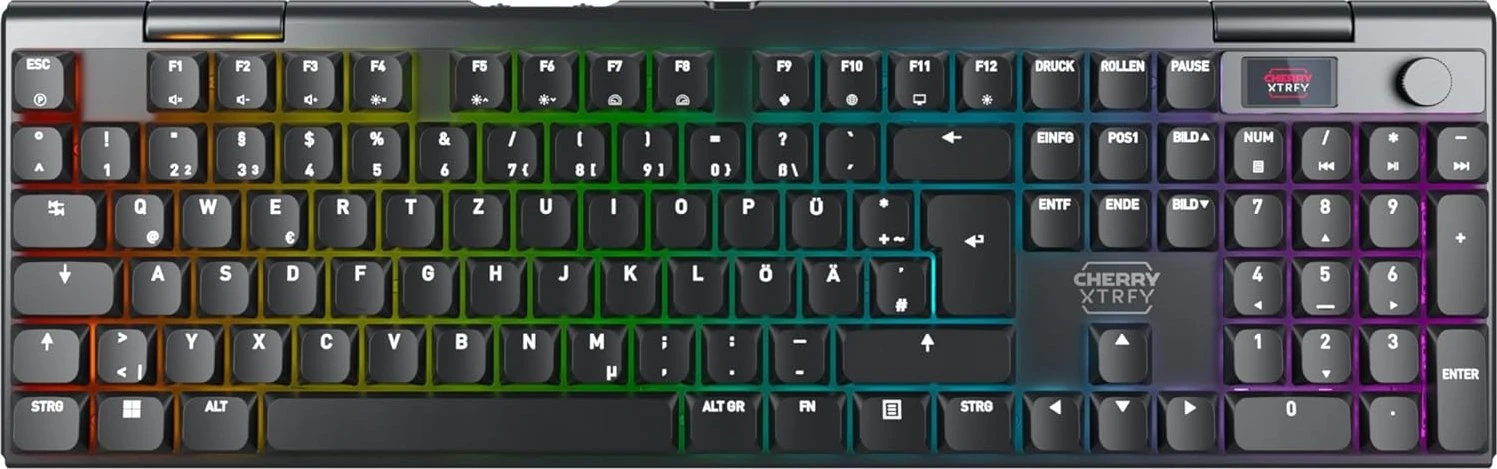 Cherry XTRFY MX 10.1 WIRELESS - Low-Profile Gaming Tastatur, QWERTZ, Schwarz (G8A-25100HJADE-2) (geöffnet) (geöffnet)