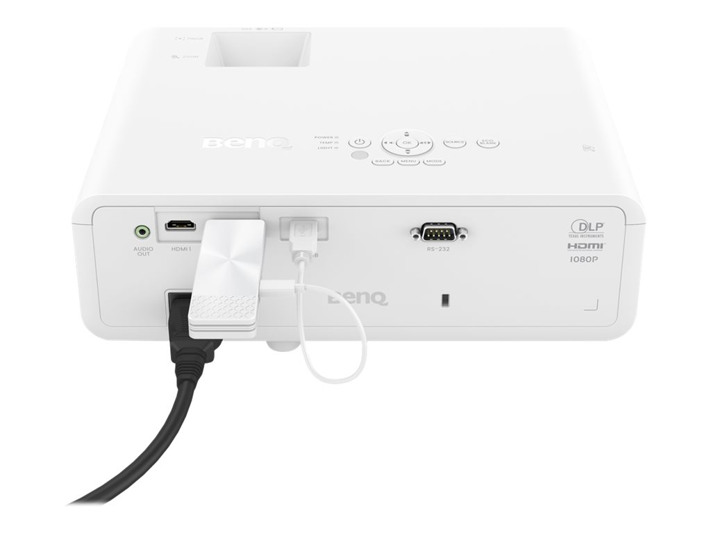 BenQ Qcast Mirror QP30 Netzwerkmedien-Streaming-Adapter HDMI Weiß