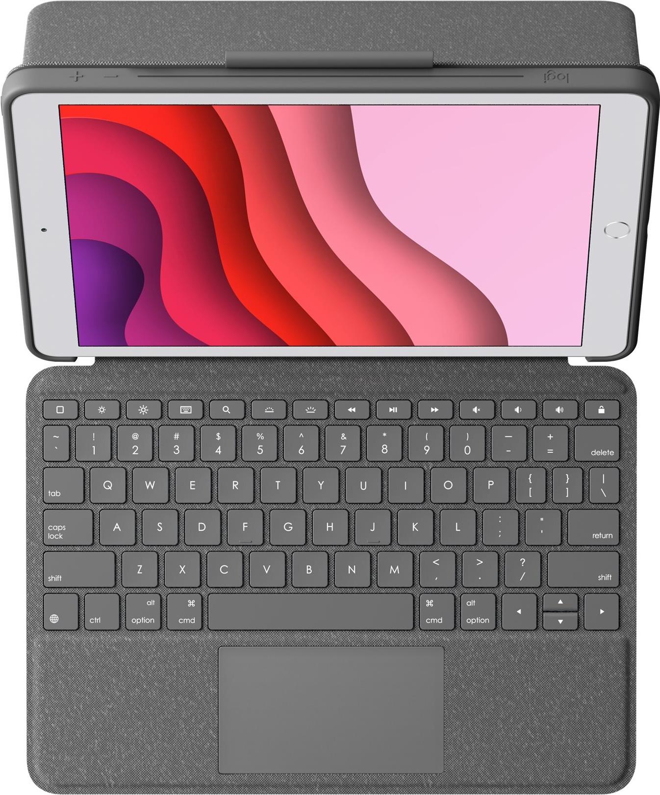 Logitech Combo Touch Tastatur und Foliohülle mit Trackpad Graphite