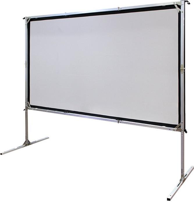 Elite Screens Yard Master 2 Dual OMS150H2-DUAL 150" 16:9 Wraith Veil Dual Silber, Schwarz