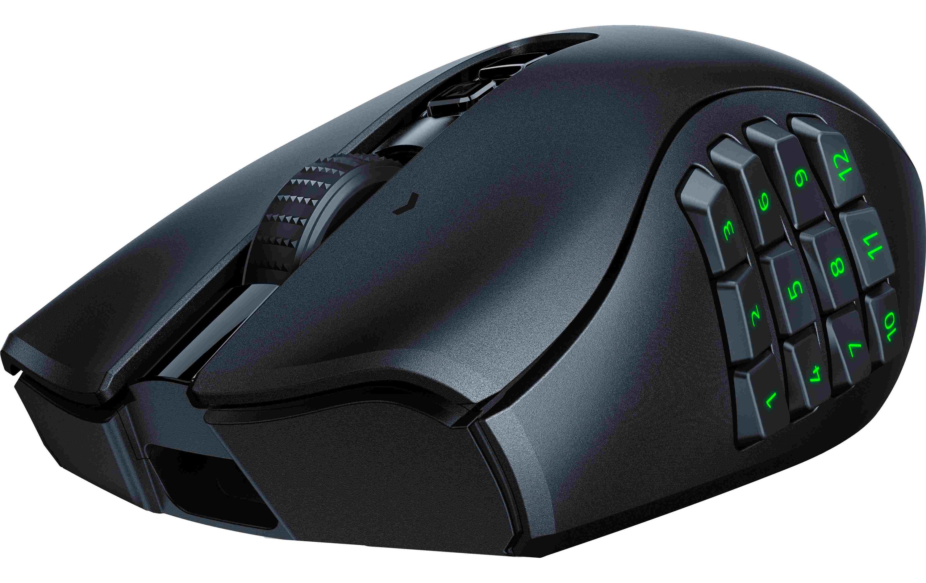 Razer Naga V2 Pro Gaming-Maus Optisch 30000 DPI Kabellos USB-C Bluetooth Schwarz