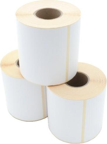 ARTDEV Etikettenrolle - Thermotransfer, 101,6 x 101,6mm, D110mm, Kern 40, 480 Etiketten/Rolle, perm... (ETP 101-101 K40 D110)