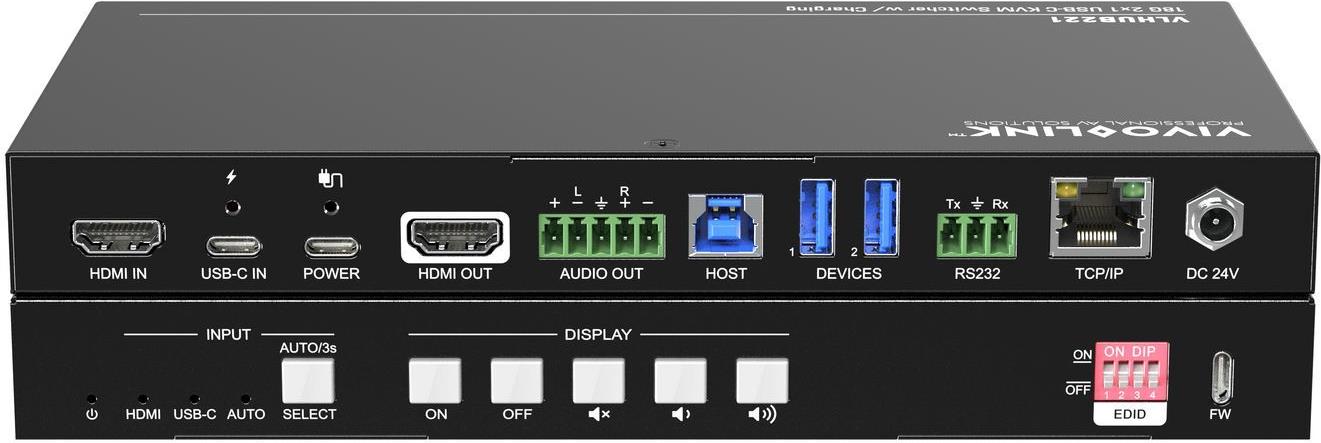 VivoLink 4K Presentation HDMI and USB-C to HDMI+USB3.0 - Digital/Daten (VLHUB221)