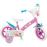 TOIMSA Kinderfahrrad 12 Zoll Peppa Pig rosa mit Stützrädern für Mädchen 3-5 Jahre (TOI1195)