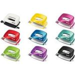 LEITZ Locher Mini NeXXt WOW 5060, rot, im Karton Stanzleistung: 10 Blatt, Unterteil aus Metall, Kunststoff - 1 Stück (5060-10-26)