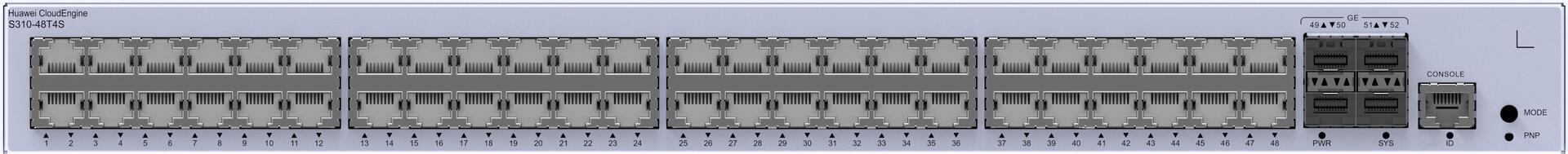 Huawei CloudEngine S310-48T4S Gigabit Ethernet (10/100/1000) 1U Grau (98012203)