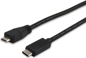 Equip USB-Kabel Micro-USB Typ B (M) bis USB-C (M) (12888407)