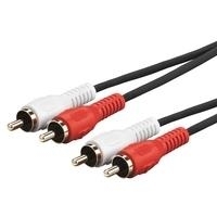 VivoLink PRORCARCA5 5m 2 x RCA 2 x RCA Schwarz Audio-Kabel (PRORCARCA5)
