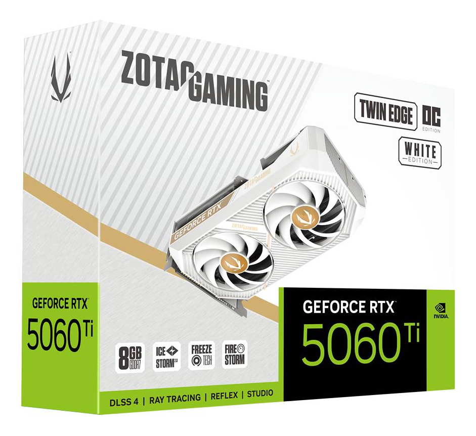 ZOTAC GAMING GeForce RTX 5060 Ti Twin Edge OC 8 GB GDDR7 Weiß