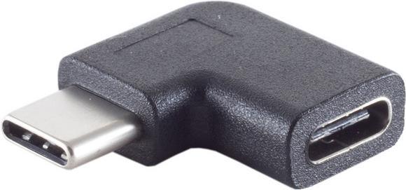 S-CONN S/CONN maximum connectivity Adapter, USB 3.1 Typ C Stecker auf Typ C Buchse, 90° Winkel links