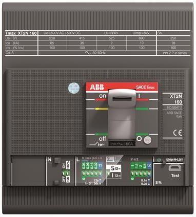ABB Tmax XT2S 160 Ekip LS/I In=160A 4p F F Leistungsschalter (1SDA067838R1)