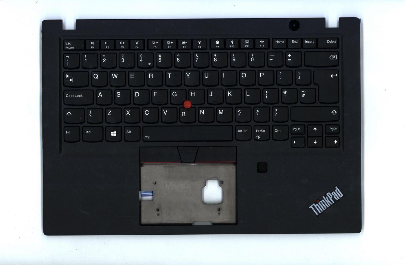 Lenovo TopCover with Keyboard UK English w/ Backlit and FPR (02HM307)