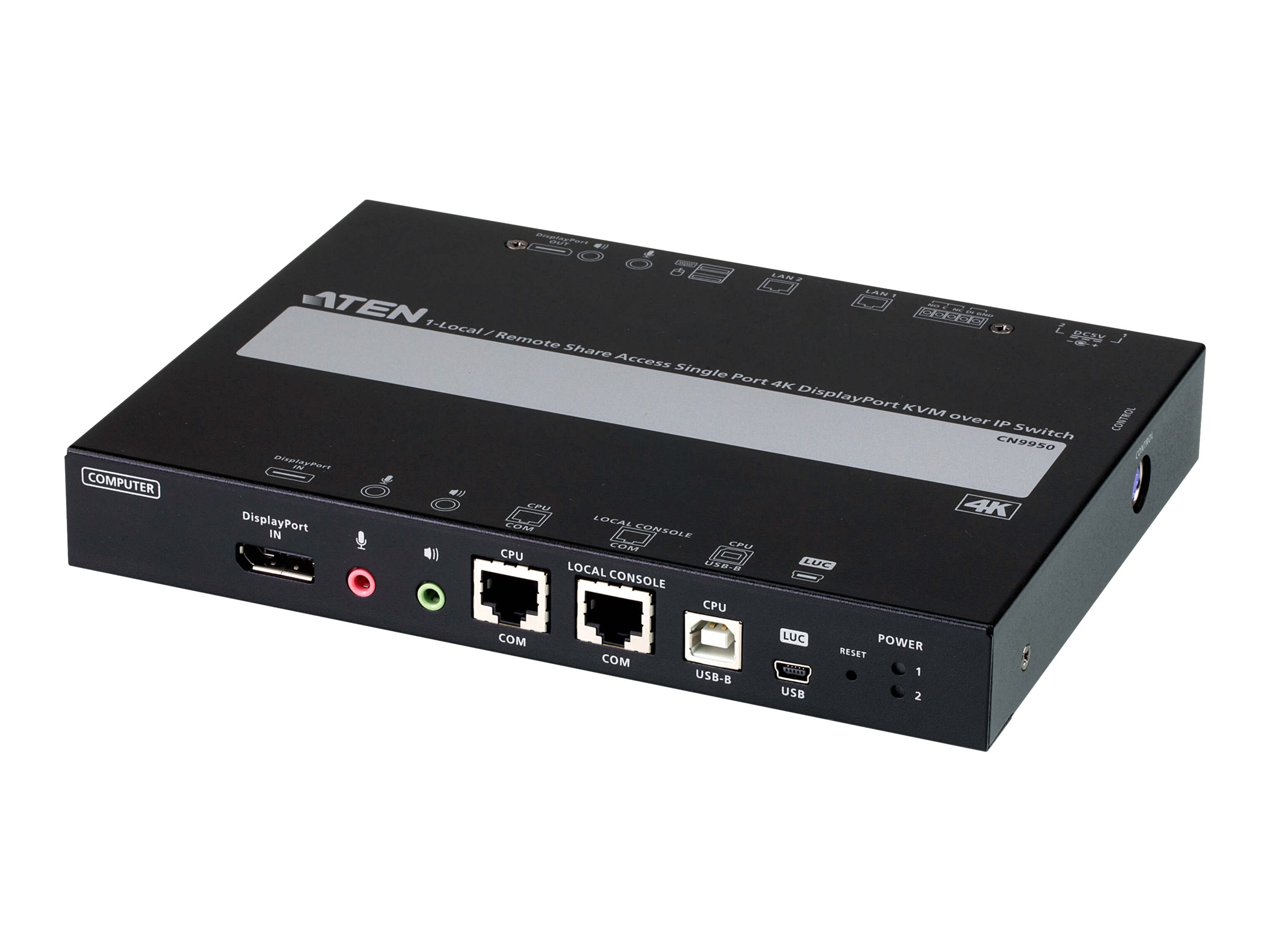 ATEN Altusen CN9950 KVM over IP Switch 4K DisplayPort Schwarz