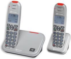 Amplicomms PowerTel 2702 Schnurloses Seniorentelefon LC-Display Grau (ATL1420678)
