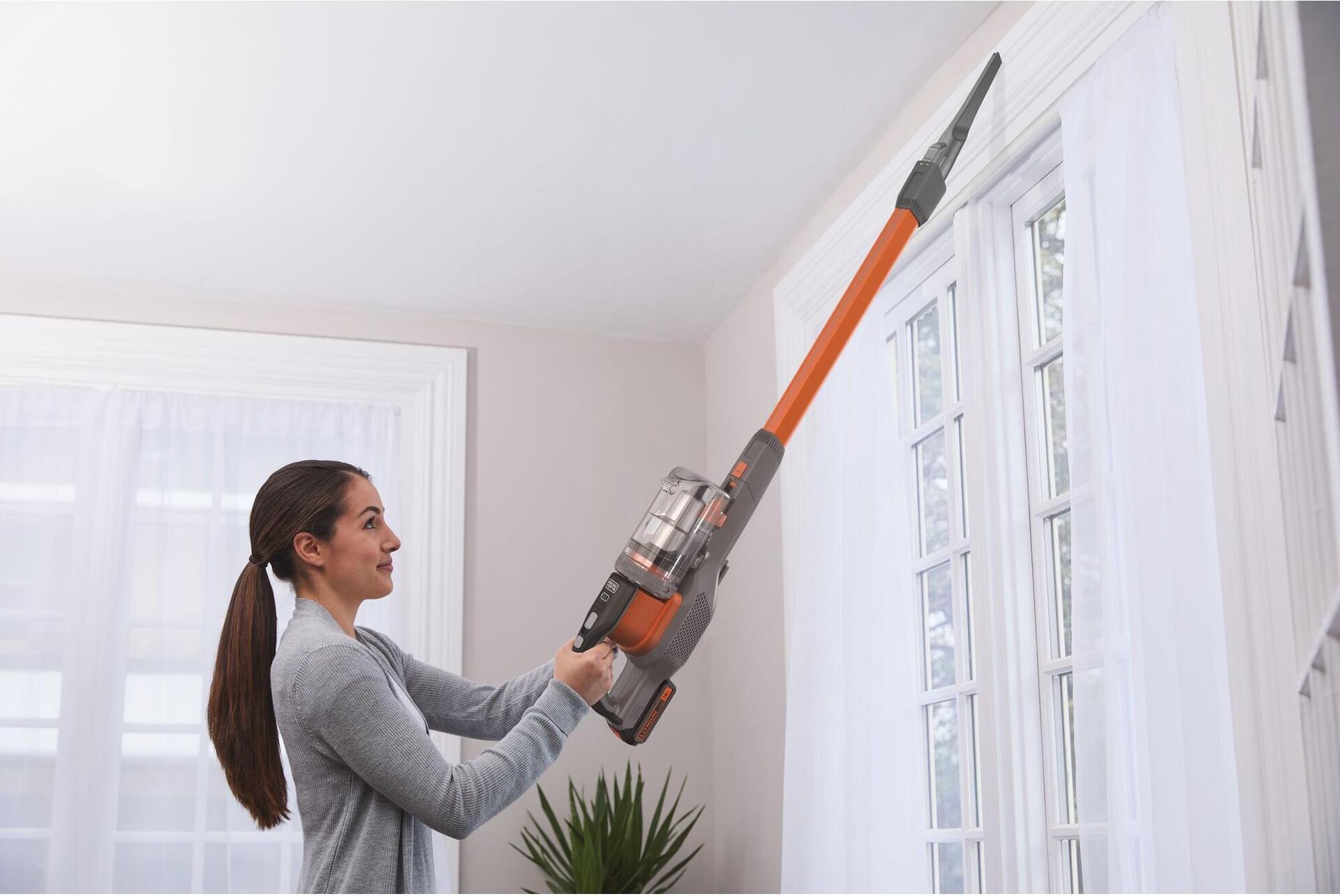 BLACK+DECKER POWERSERIES Extreme BHFEV182C-QW 2-in-1 Akku-Stielstaubsauger 58 min Orange, Titan
