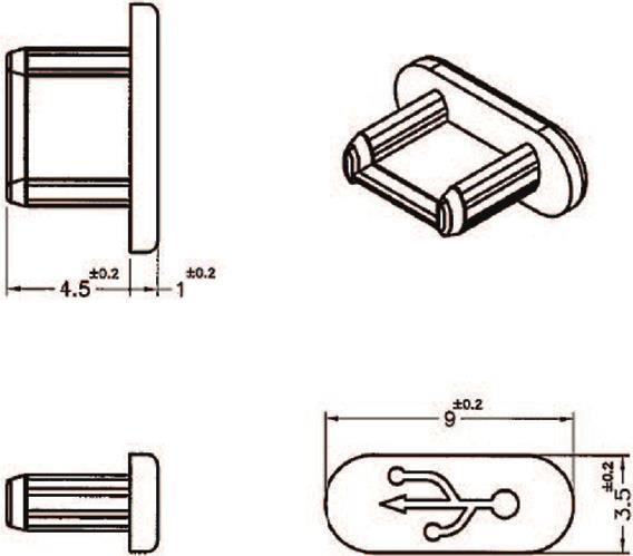 DeLOCK Dust Cover for USB 2.0 Micro-B Female (64007)