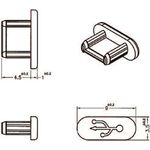 DeLOCK Dust Cover for USB 2.0 Micro-B Female (64007)