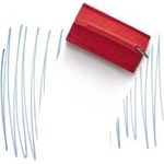 magnetoplan Tafelwischer 1228806 magnetoWipe ecoAware PET-Filz rot (1228806)