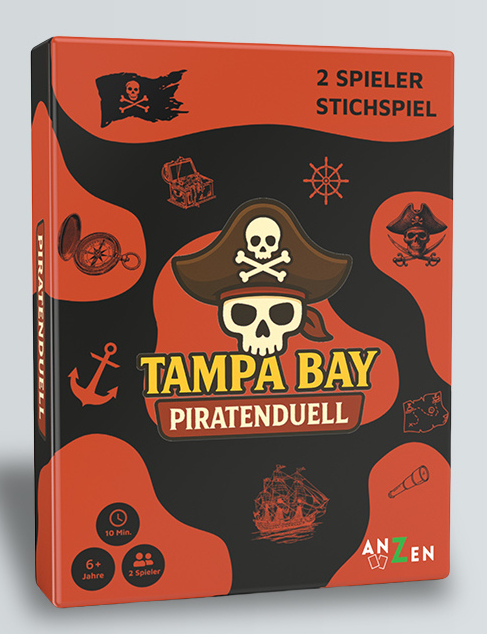 Anzen TAMPA BAY PIRATENDUELL Piraten Rot, Schwarz