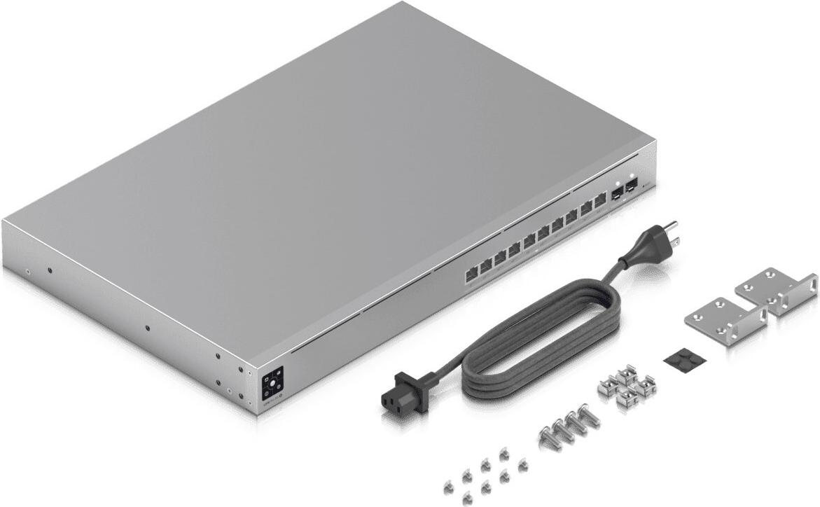 Ubiquiti UniFi Switch Pro XG 10 PoE 12-Port Managed Switch Grau
