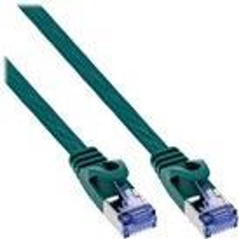 Patchkabel flach - U/FTP - Cat.6A - grün - 2m 71802G