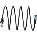 Goobay Ultraflexibles CAT 6A Patchkabel S/FTP (PiMF), schwarz (79399)