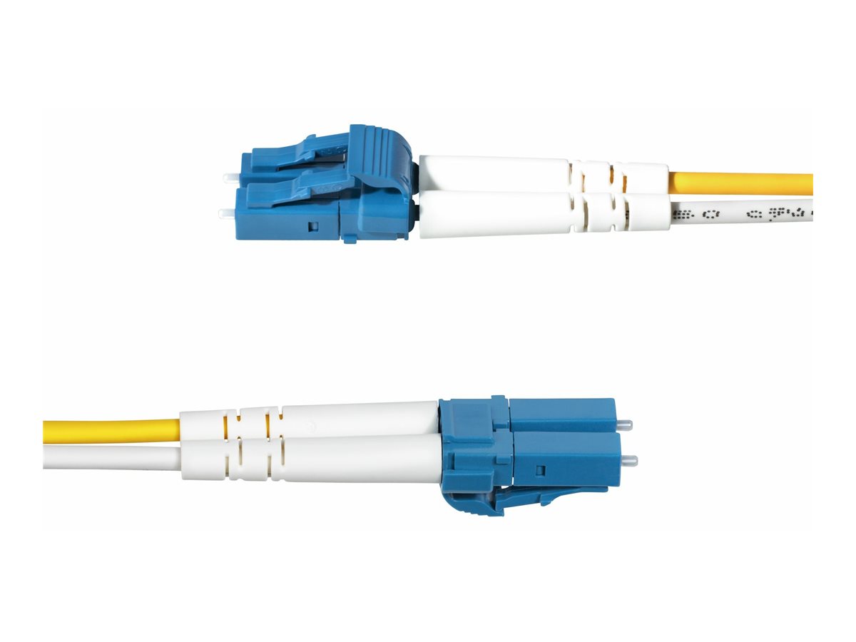 StarTech.com SMDOS2LCLC1M LC/UPC zu LC/UPC OS2 Singlemode Duplex Glasfaserkabel 1 m 9/125 µm LSZH Gelb