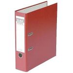 ELBA Ordner rado brillant, Rückenbreite: 80 mm, rot DIN A4, Einband außen / innen aus Acrylaten veredeltem (10417 RO)