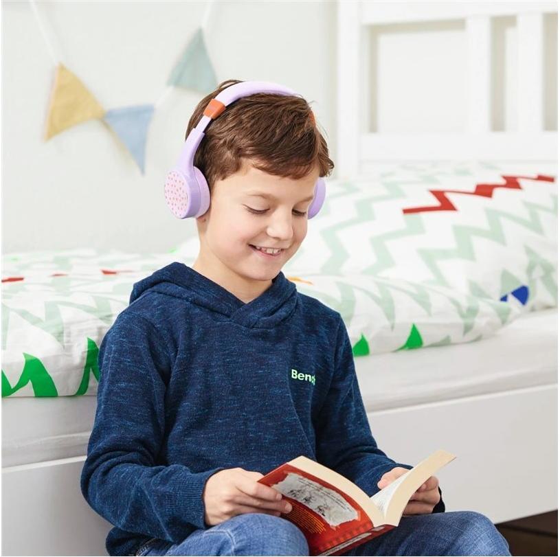Hama Teens Guard II On-Ear Bluetooth Kopfhörer Lila, Orange