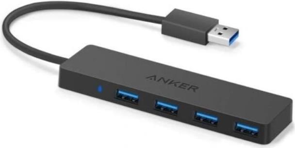 Anker Innovations A7516016 Schnittstellen-Hub USB 3.2 Gen 1 (3.1 Gen 1) Type-A 5000 Mbit/s Schwarz (A7516016)