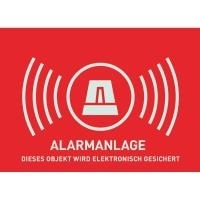 ABUS Warnaufkleber Alarm -D- 148x105mm AU1322