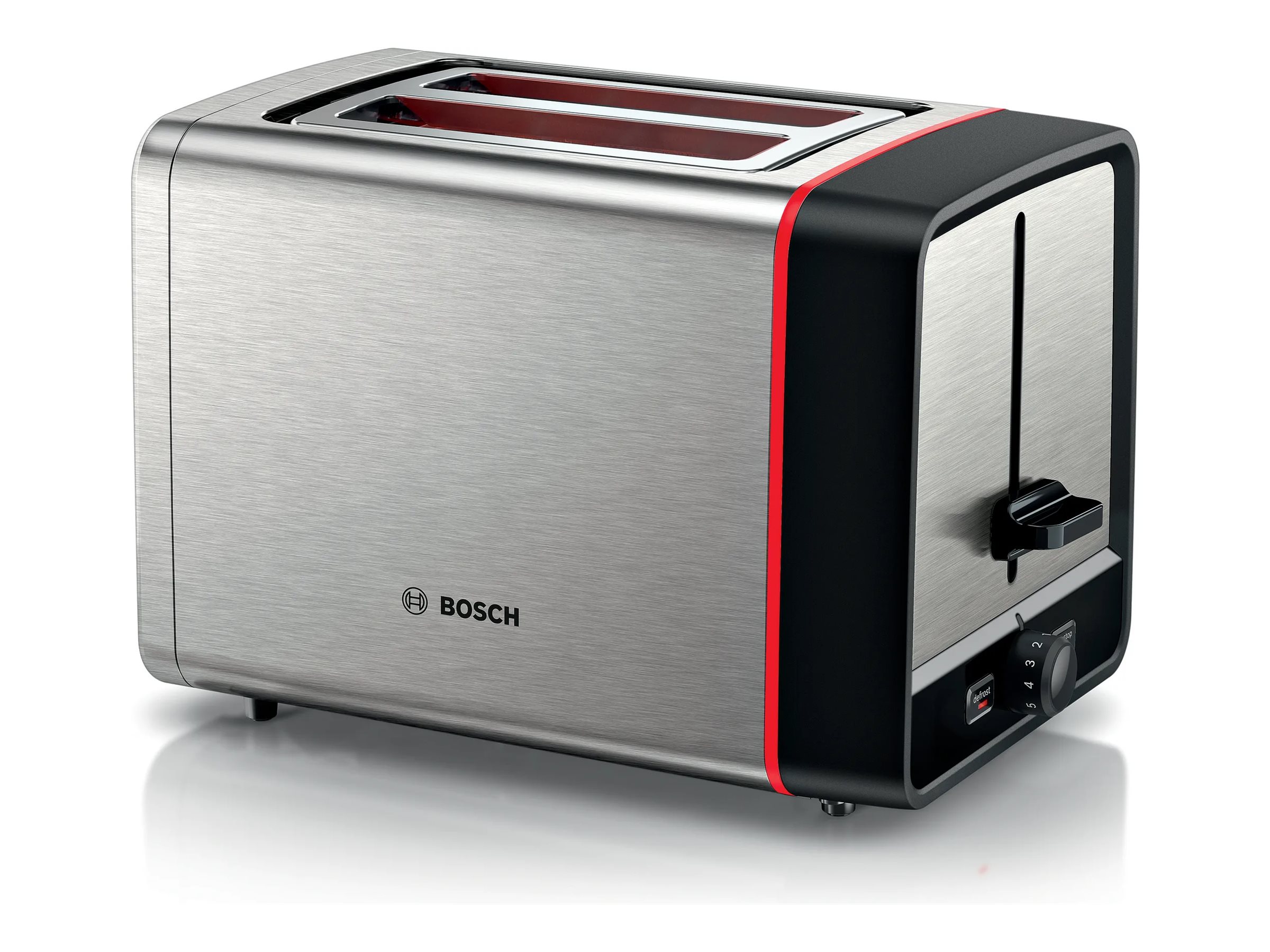BOSCH Toaster "MyMoment TAT6M420" 2 Schlitze für 2 Scheiben 970 W integr. Brötchenaufsatz, Auftau-/Aufwärmfunktion, Brotzentrierung