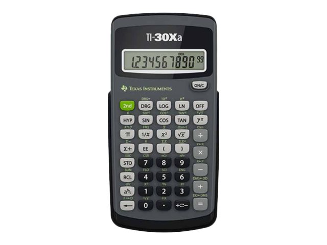 Texas Instruments TI-30Xa Wissenschaftlicher Taschenrechner Schwarz, Grau