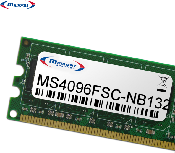 Memory Solution MS4096FSC-NB132 4GB Speichermodul (FUJ:CA46212-4911)